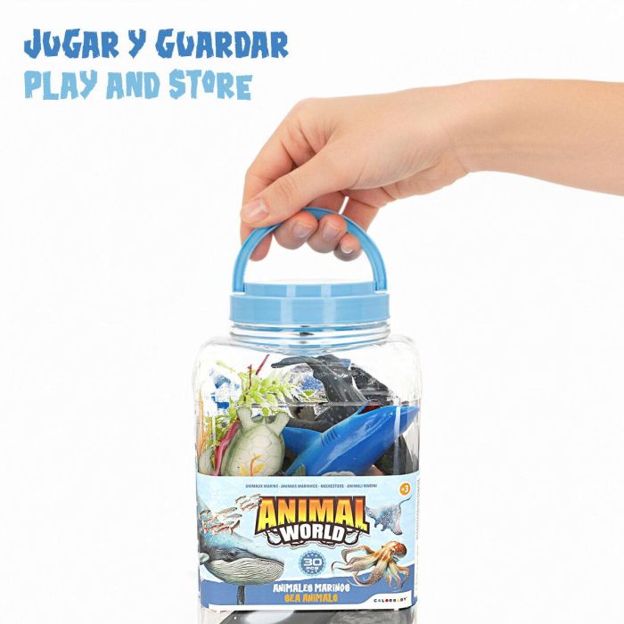 Figurines d'animaux Colorbaby Plastique 23 X 10 X 7 CM (4 Unités) 2