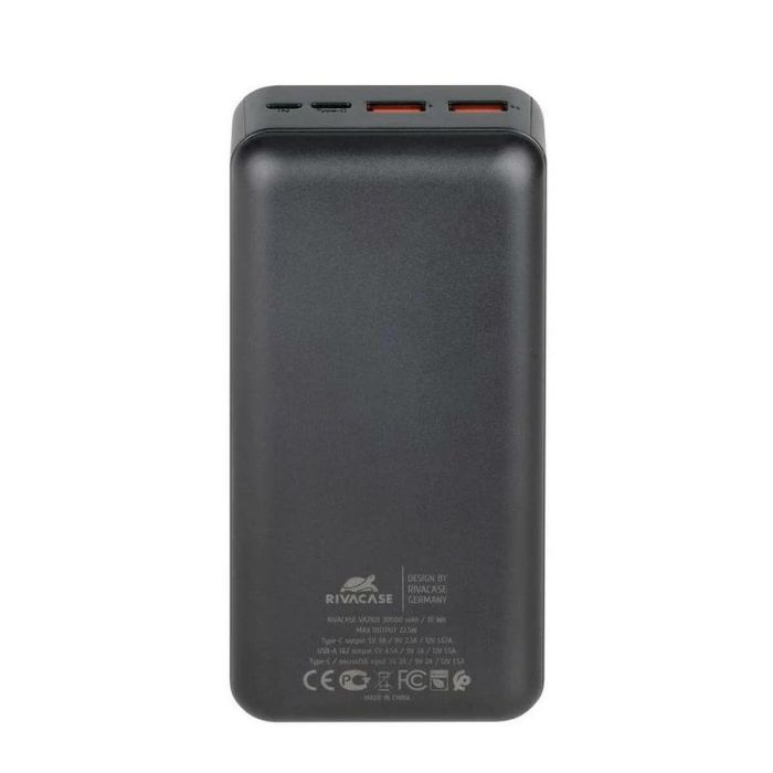 Powerbank Rivacase VA2103 Noir 30000 mAh 2 Powerbank Rivacase VA2103 Noir 30000 mAh 2