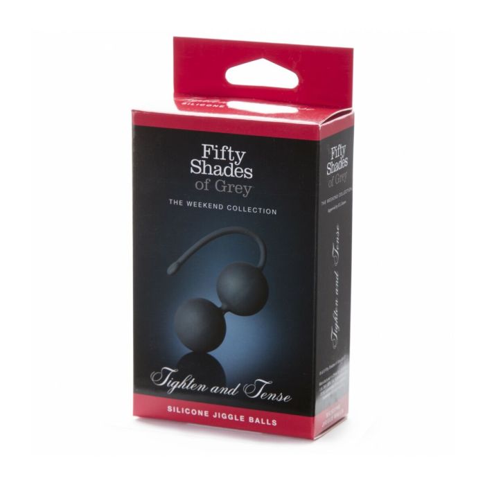Boules d'Orgasme Fifty Shades of Grey Tighten and Tense Silicone Noir 1 Boules d'Orgasme Fifty Shades of Grey Tighten and Tense Silicone Noir 1