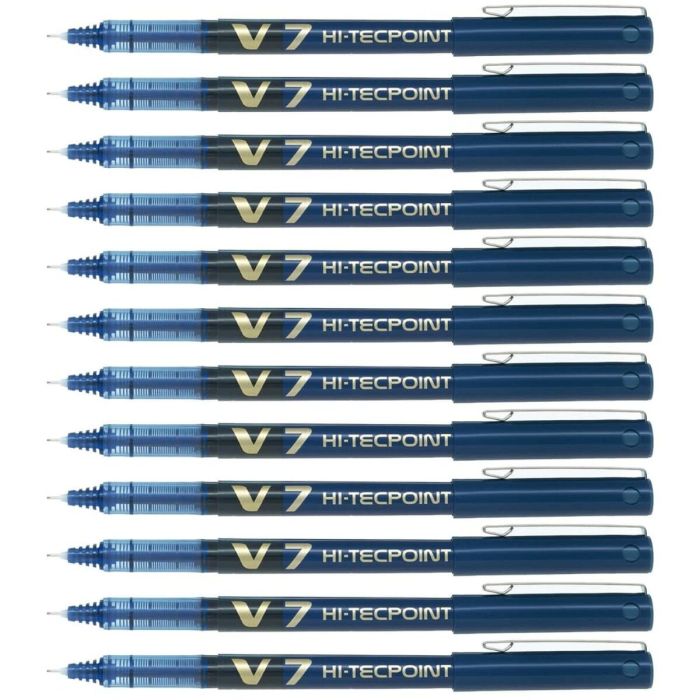stylo à encre liquide Pilot V-7 Hi-Tecpoint Bleu 0,5 mm (12 Unités) 3