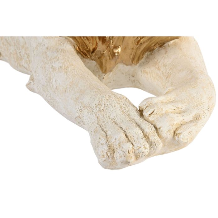 Figurine Décorative Home ESPRIT Blanc Doré Lion 80 x 36 x 39 cm 2 Figurine Décorative Home ESPRIT Blanc Doré Lion 80 x 36 x 39 cm 2