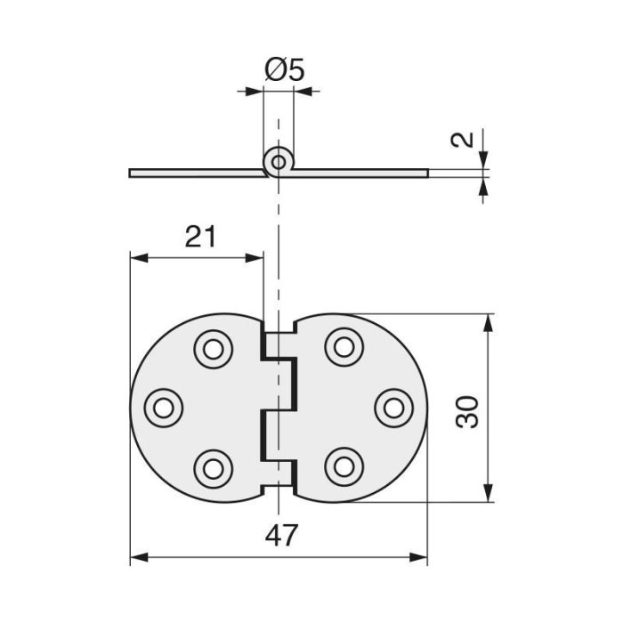 Encia Bisagra Para Puertas Abatibles Y Acabado Níquel Herrajes Alk 1