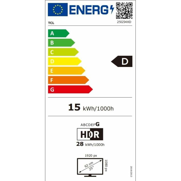 Écran TCL 25G54 25" Full HD 3