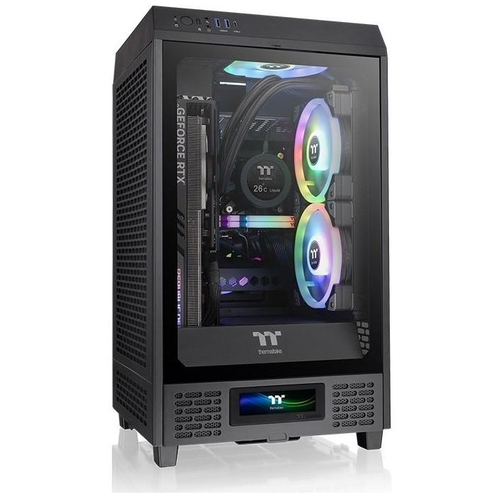 Thermaltake AC-066-OO1NAN-A1 Kit de Panneau LCD Noir pour Boîtier Full Tower The Tower 200
