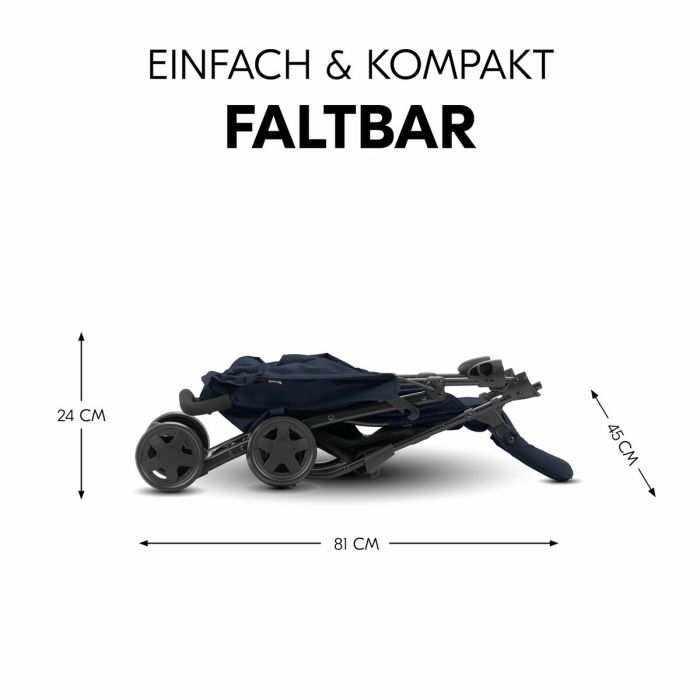 Poussette pour bébé Hauck Bleu foncé 7