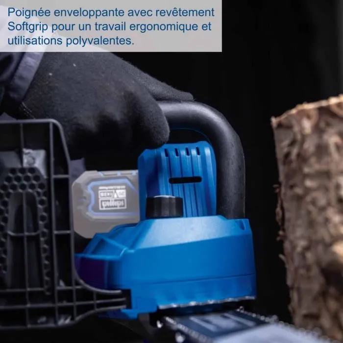 Scheppach Tronçonneuse Sans Fil C-CS254-X SCHEPPACH-SET L Batterie 20V 4Ah Chargeur 2.4A 25.4 cm Scheppach Tronçonneuse Sans Fil C-CS254-X SCHEPPACH-SET L Batterie 20V 4Ah Chargeur 2.4A 25.4 cm