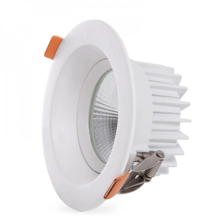Downlight LED Rond 9W 1260Lm 6000K Anti-Éblouissement UGR19 IP20 Aluminium Blanc 118mm x 60mm [HO-DL-AD-COB-9W-CW] 0