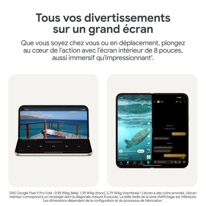 Smartphone Google Pixel 9 Pro Fold 8" Octa Core 16 GB RAM 256 GB Beige 14