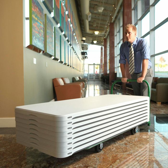 Table Piable Lifetime Blanc 244 x 74 x 76 cm 2 Table Piable Lifetime Blanc 244 x 74 x 76 cm 2