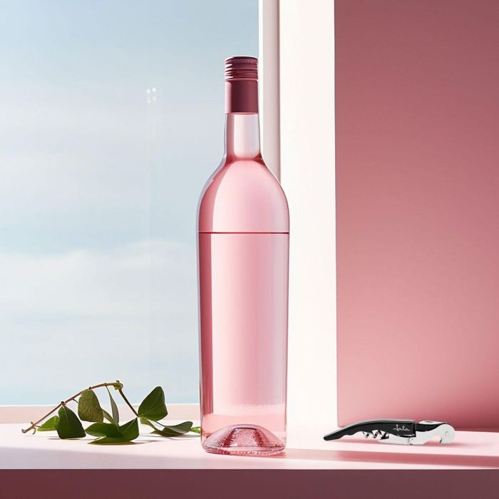 Ouvre-bouteille avec tire-bouchon JATA Noir Acier inoxydable 1