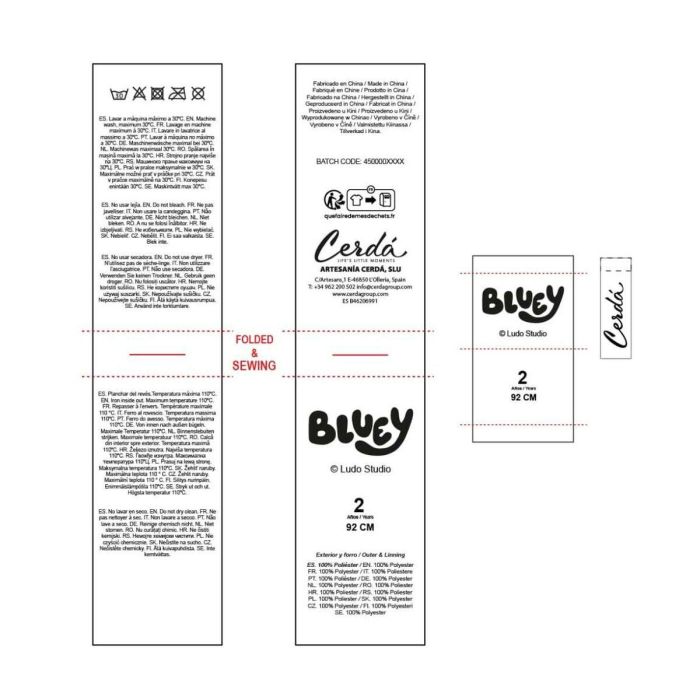 Pull unisex Bluey Christmas Bleu clair 45 1