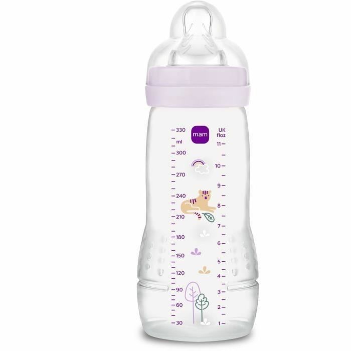Mam Biberon Easy Active +6 mois 330ml Tetina X flow Lila