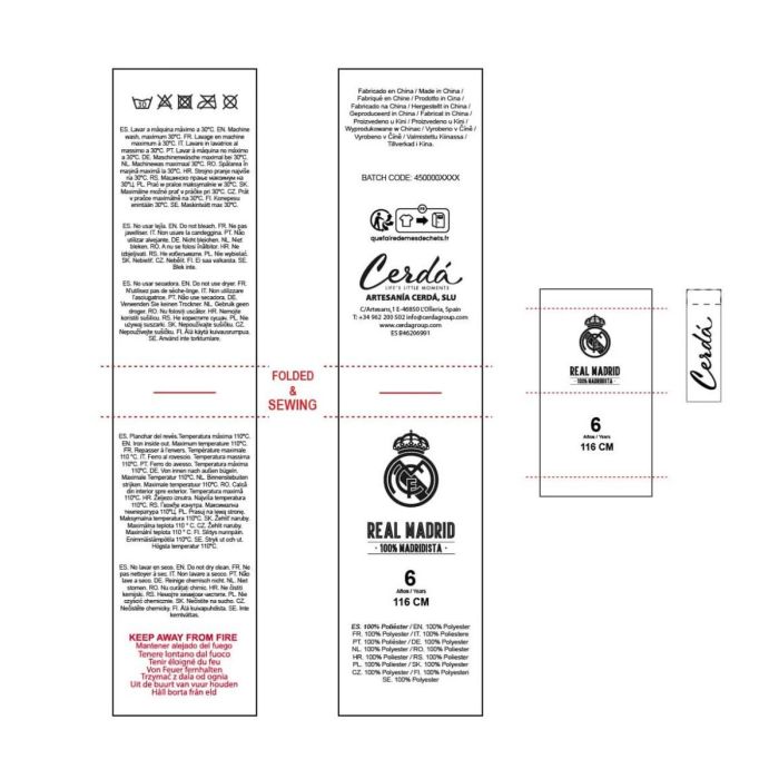 Peignoir pour Enfants Real Madrid C.F. 2