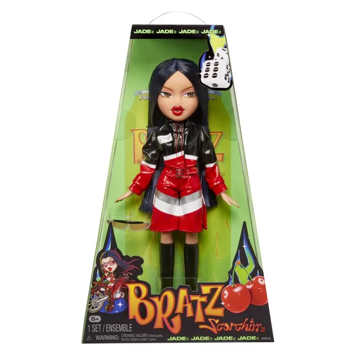 Bratz Poupée Mannequin Scorchin' Jade - Figurine articulée inspirée de la moto pour enfant à partir de 6 ans - Modèle à collectionner
