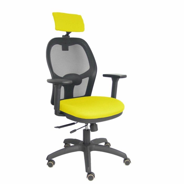 Chaise de Bureau avec Appui-tête Piqueras y Crespo B3DRPCR Jaune