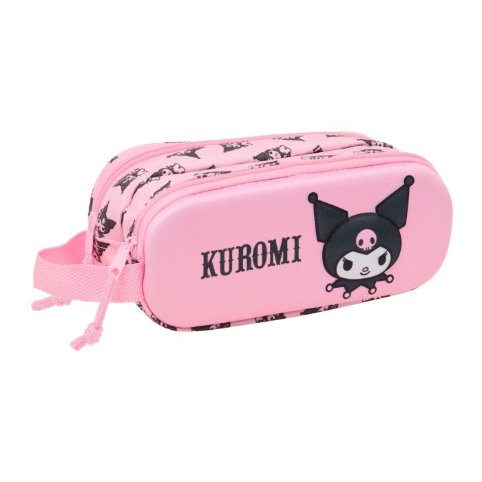 Trousse Fourre-Tout Double Kuromi Rose 21 x 8 x 6 cm 0 Trousse Fourre-Tout Double Kuromi Rose 21 x 8 x 6 cm 0