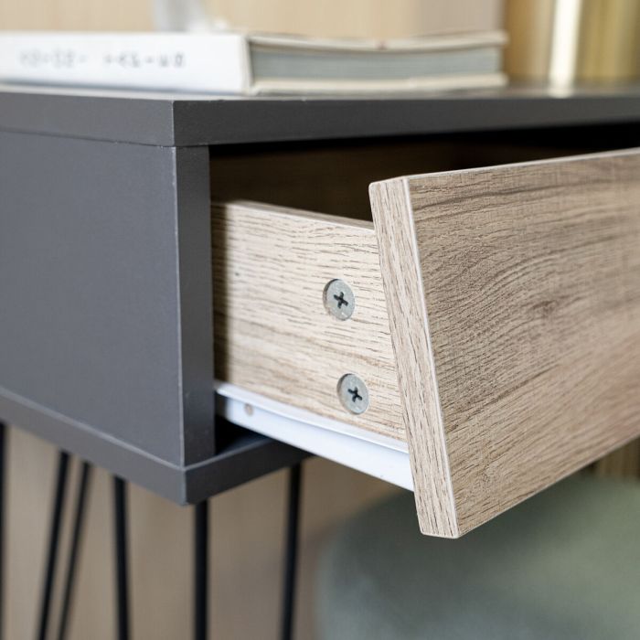 Table d'appoint Vinthera Moa Marron Gris 80 x 76 x 30 cm 1 Table d'appoint Vinthera Moa Marron Gris 80 x 76 x 30 cm 1