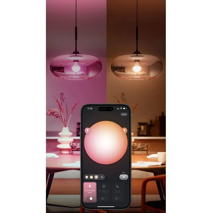 Philips Hue Ampoule LED Connectée A60 E27 8 W, Lumiere Blanche Réglable et Colorée (2200-6500K, 806 lm), Compatible Systeme Hue