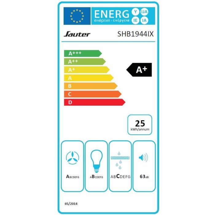 Hotte décorative murale - SAUTER - SHB1944IX - L90 cm - Inox 3