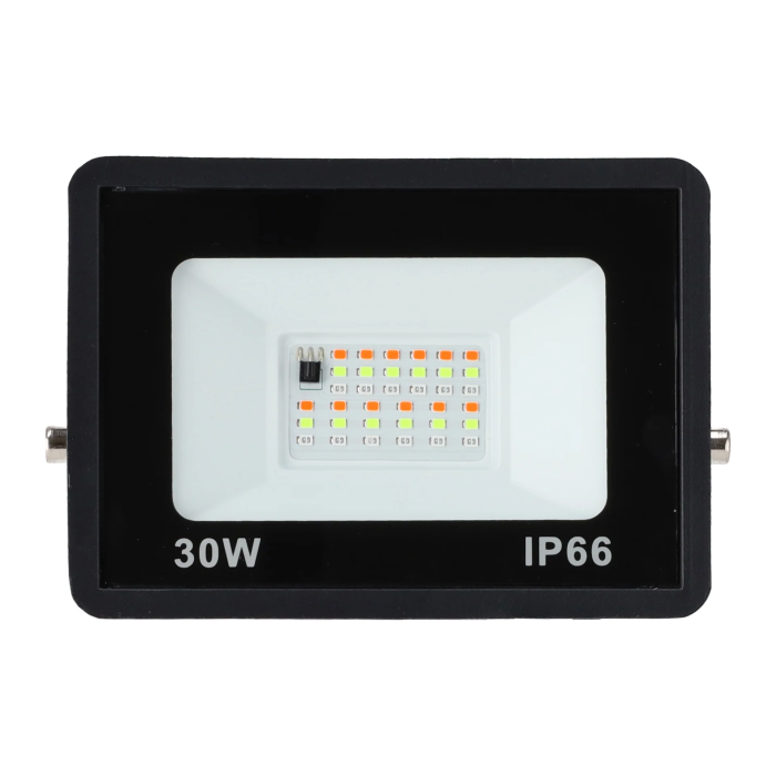 Projecteur LED RGBW 30W Extérieur IP65 Angle 120° Télécommandé HO-ICRGBFL-30W 1