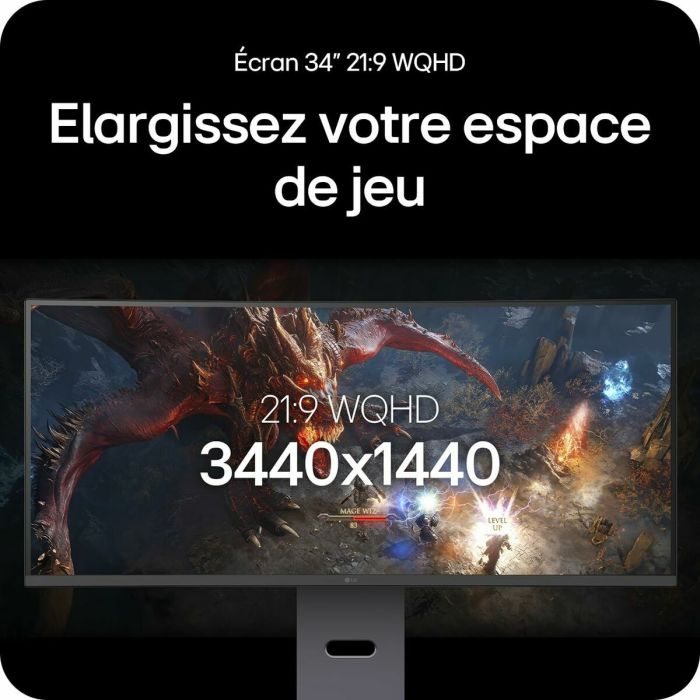 Écran LG 34G600A-B Wide Quad HD 34" 8