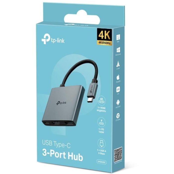 TP-Link HUB UH6120C USB-C 3-Port Hub 1 TP-Link HUB UH6120C USB-C 3-Port Hub 1