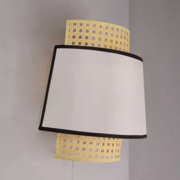 Aplique Quilmes SKD-W1024 en Ratán y Madera 2