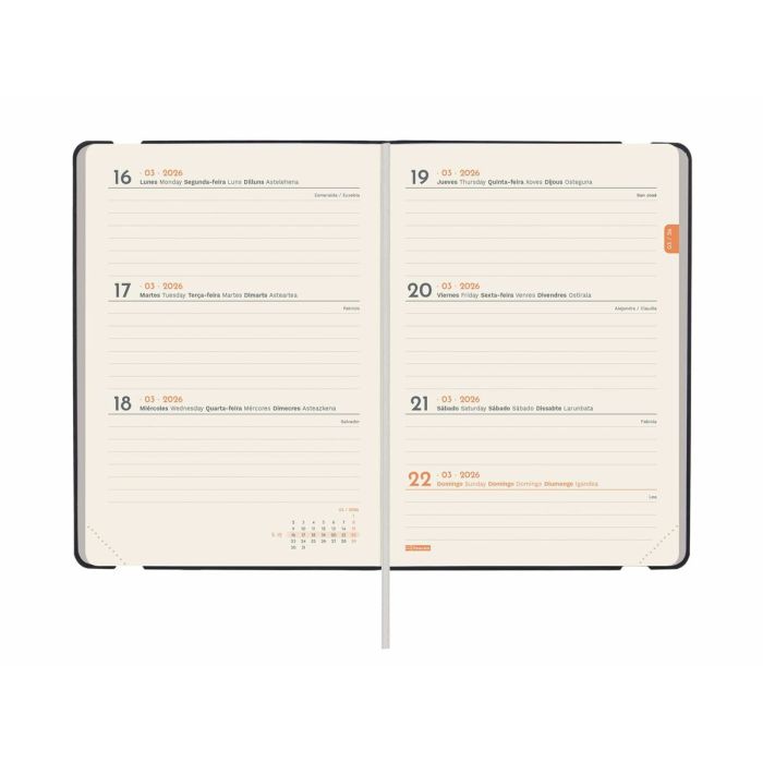Agenda Finocam FLEXI Noir 11,8 x 16,8 cm 2026 1 Agenda Finocam FLEXI Noir 11,8 x 16,8 cm 2026 1