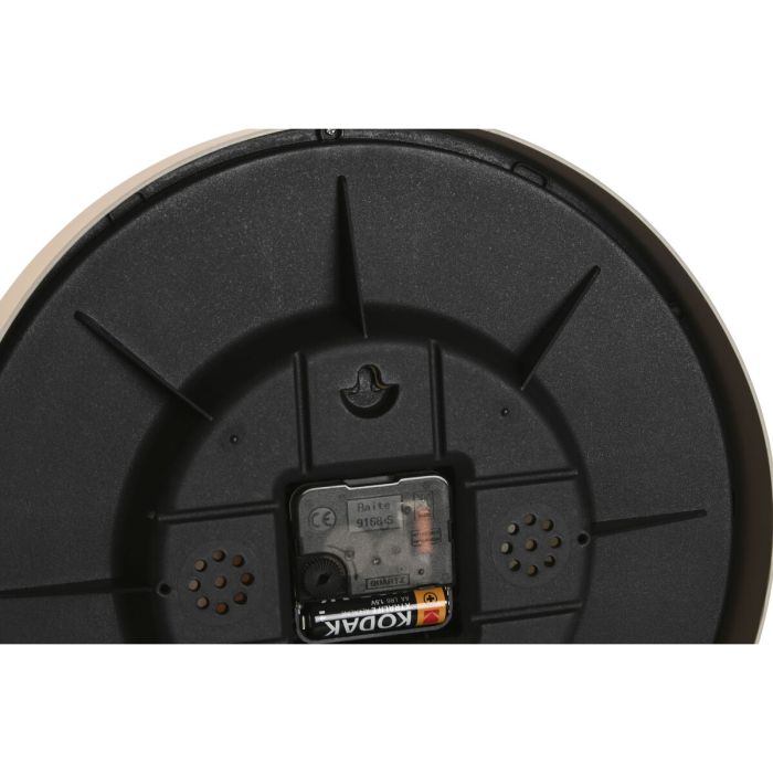 Horloge Murale Home ESPRIT Marron Naturel PVC Bois 30 x 4,7 x 30 cm (2 Unités) 1