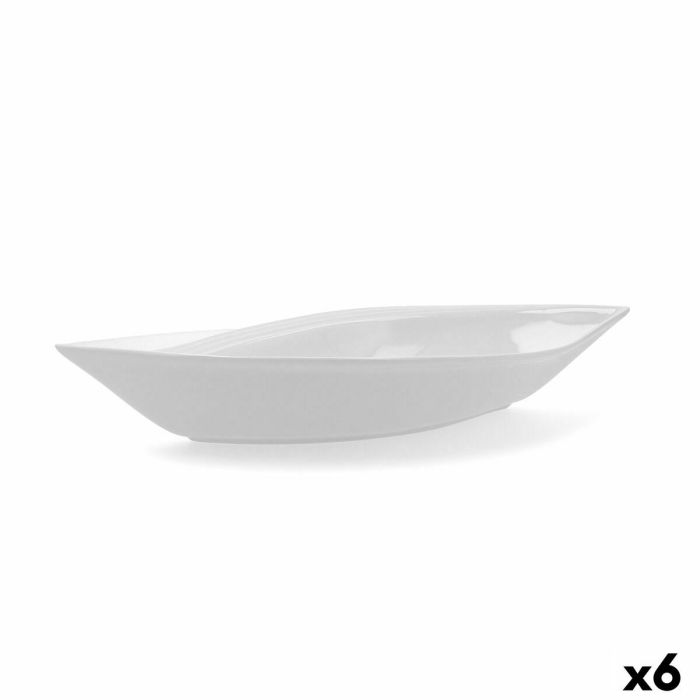 Plat à Gratin Quid Gastro Céramique Blanc (31 x 14,5 x 5,5 cm) (Pack 6x) 3