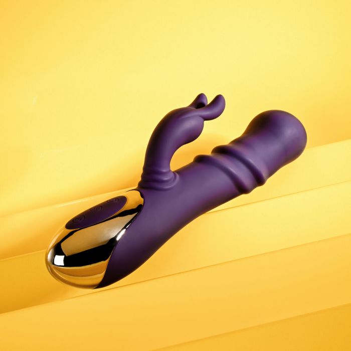 Vibration de Stimulation Double Evolved Playboy Violet Pourpre 3
