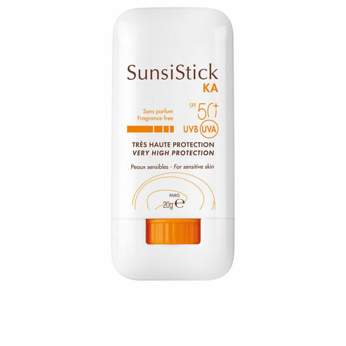 Avène Stick Solaire SunsiStick KA SPF50+ Haute Protection 20g pour Zones Ciblées, Peaux Sensibles et à Risque