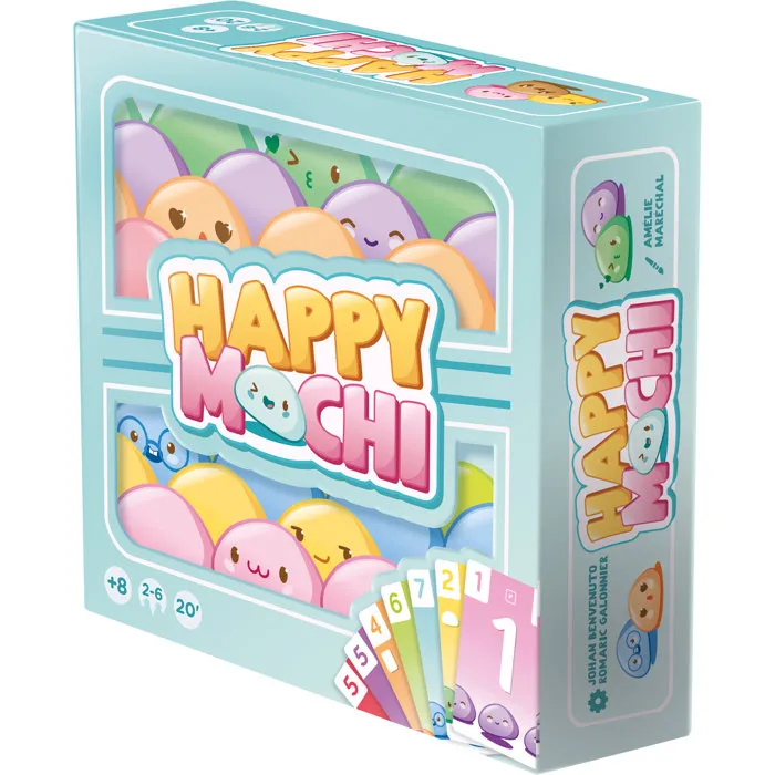 Zygomatic Jeu de cartes Happy Mochi - Jeu de société familial pour 2 à 6 joueurs, à partir de 8 ans - Durée de partie 20 min - Format pratique à emporter Zygomatic Jeu de cartes Happy Mochi - Jeu de société familial pour 2 à 6 joueurs, à partir de 8 ans - Durée de partie 20 min - Format pratique à emporter