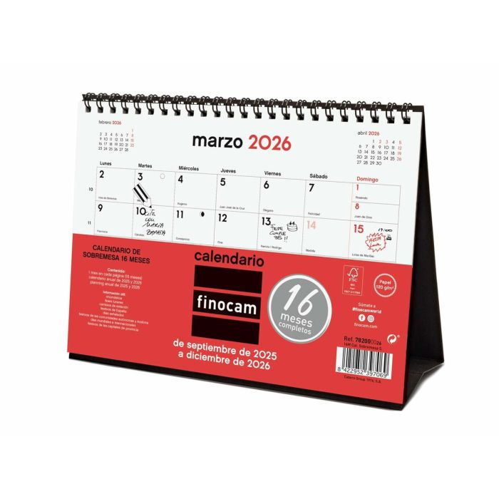 Calendrier de bureau Finocam 0 Calendrier de bureau Finocam 0