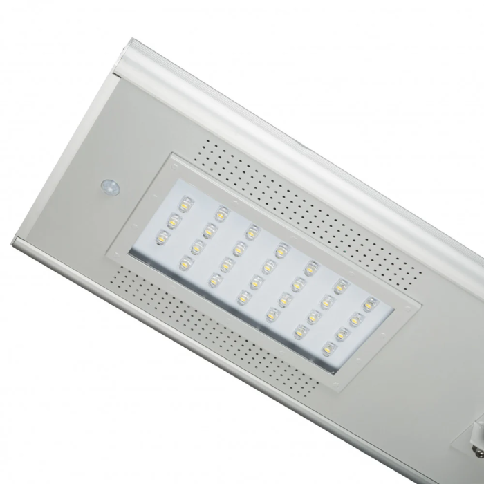 Lanterne LED Solaire 25W 2600Lm Blanc Naturel, Panneau 18V-65W, Autonomie 40-50h 2