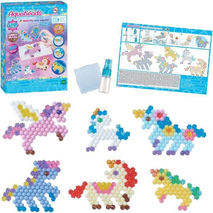 Le Kit des amies licornes - AQUABEADS - 800 perles - Des 4 ans 1