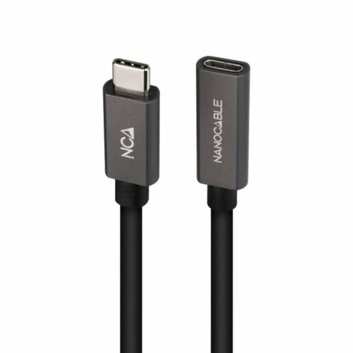 Câble Rallonge à USB-C NANOCABLE 10.01.4401-L150 Noir 1,5 m (1 Unité) 3
