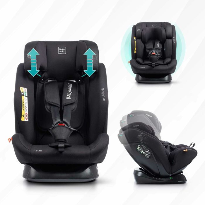 Siège de Voiture Babyauto LOLO IBELT Noir 0 (de 0 a 10 kilos) I (9 - 18 kg) II (15-25 kg) III (22 - 36 kg) Enfant ECE R129/04 6