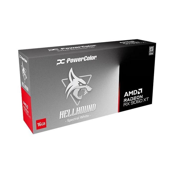 RX 9060 XT 16GB PowerColor Hellhound Spectal White OC GDDR6 3Fan 6 RX 9060 XT 16GB PowerColor Hellhound Spectal White OC GDDR6 3Fan 6