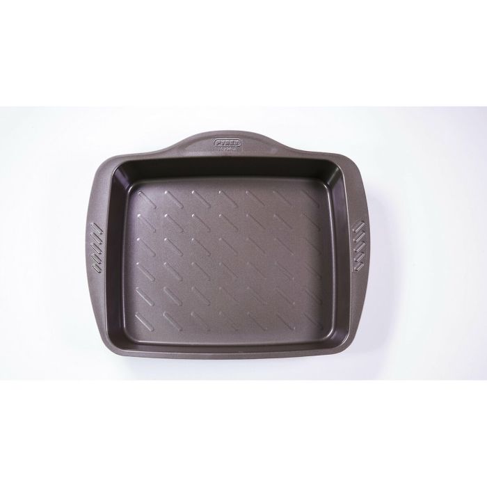 Plaque de Cuisson Antiadhésive Pyrex Marron Noir Métal Acier 10