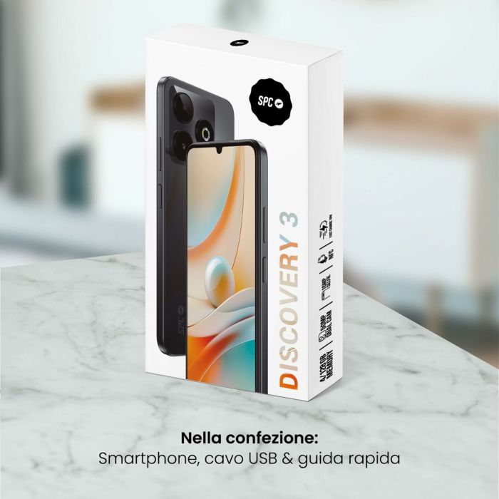 Smartphone SPC Discovery 3 6,8" 4 GB RAM 128 GB Noir Unisoc 4