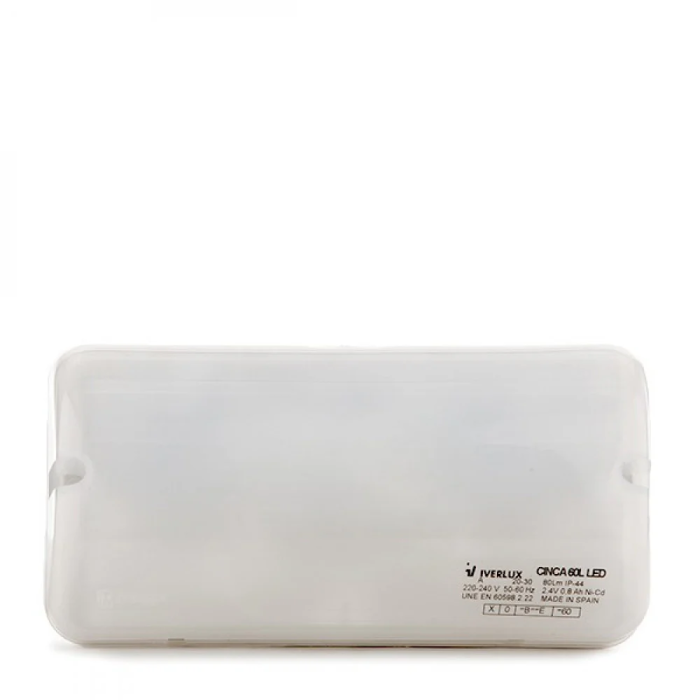 Luminosité LED 60Lm 1 Heure Autonomie, IP44, Batterie 2.4V 0.8Ah 2