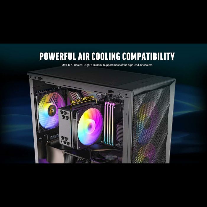 Boîtier ATX semi-tour Antec AX85 ARGB Noir 1 Boîtier ATX semi-tour Antec AX85 ARGB Noir 1