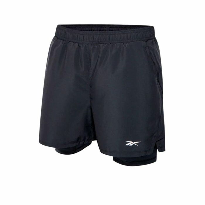 Short de Sport Reebok Athlete Hype 2-In-1 Noir 0 Short de Sport Reebok Athlete Hype 2-In-1 Noir 0