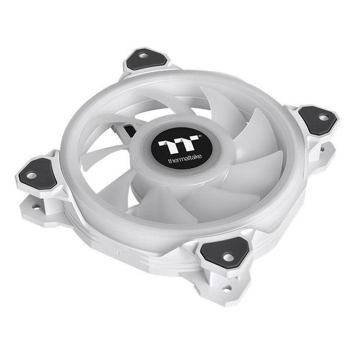 120mm Thermaltake Riing Quad 12 RGB Radiator Fan TT Premium Edition 3 Pack White 2