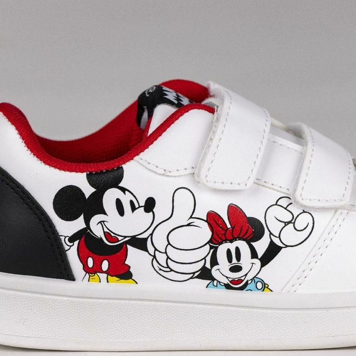 Chaussures de Sport pour Enfants Mickey Mouse Velcro Blanc 1 Chaussures de Sport pour Enfants Mickey Mouse Velcro Blanc 1