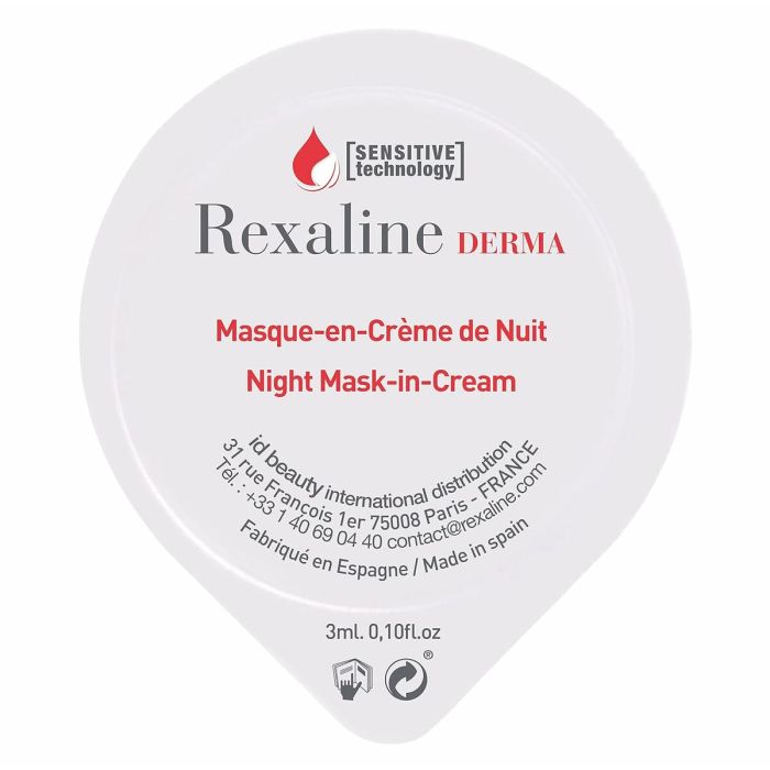 Masque Hydratant Nuit Rexaline Derma 3 ml x 6 Peau sensible 1