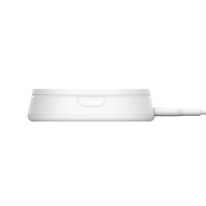 Belkin BoostCharge Pro - Station de recharge sans fil Qi2 15W avec charge rapide - Câble USB-C de 1,5 m - Blanc