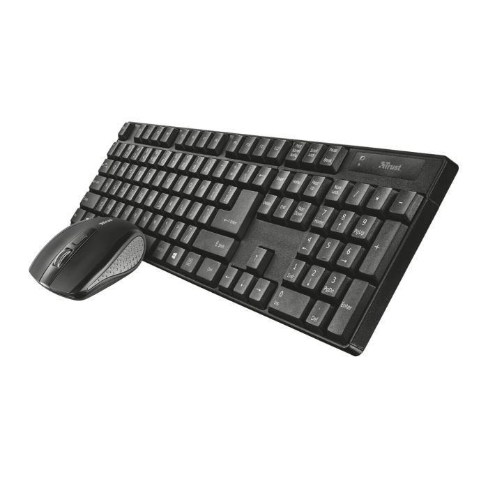 clavier et souris Trust Qoby Noir QWERTY 4 Pièces 8