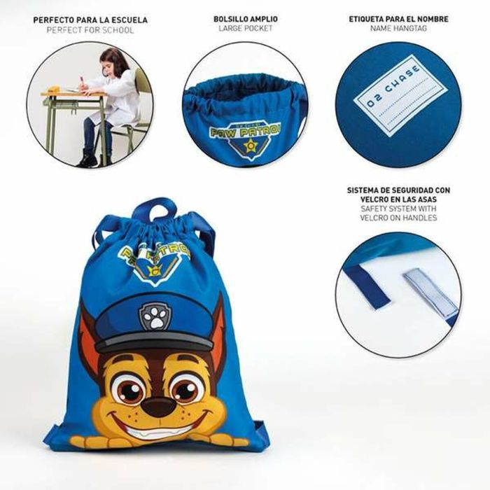 Sac à dos serré par des ficelles The Paw Patrol Bleu 27 x 33 cm 1 Sac à dos serré par des ficelles The Paw Patrol Bleu 27 x 33 cm 1